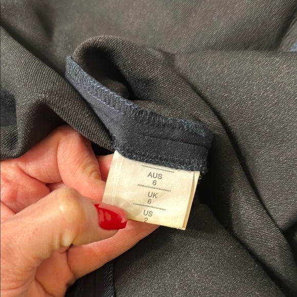 Nicholas Elegant navy blue Asymmetrical Dress - Picture 14 of 14